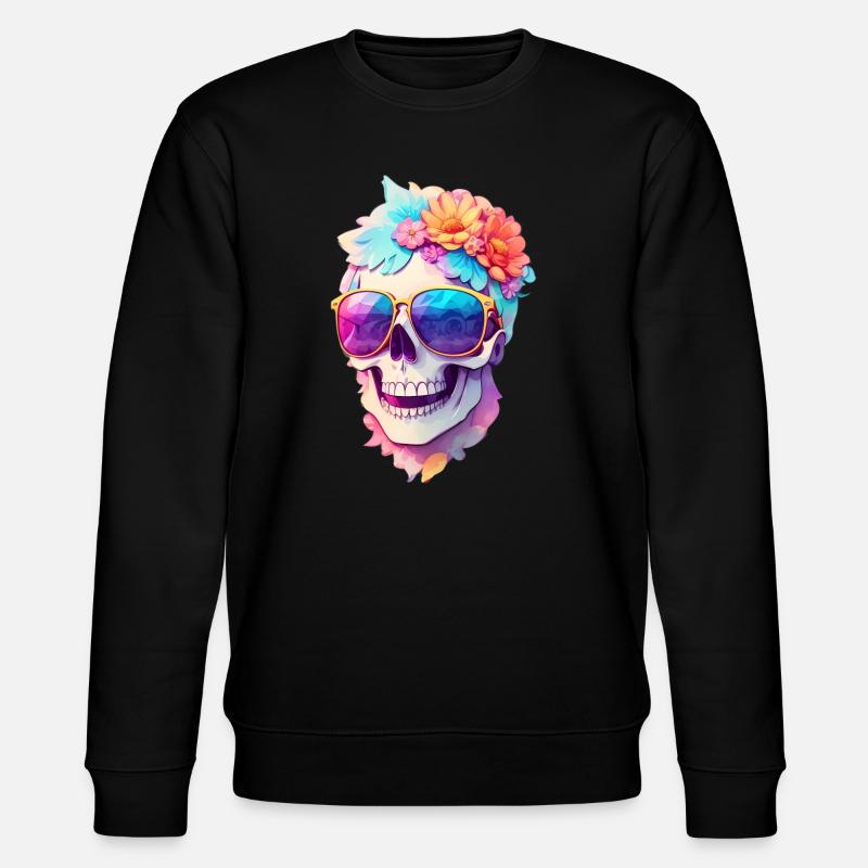 Crâne - Sweat bio CHANGER Stanley/Stella Unisexe - noir