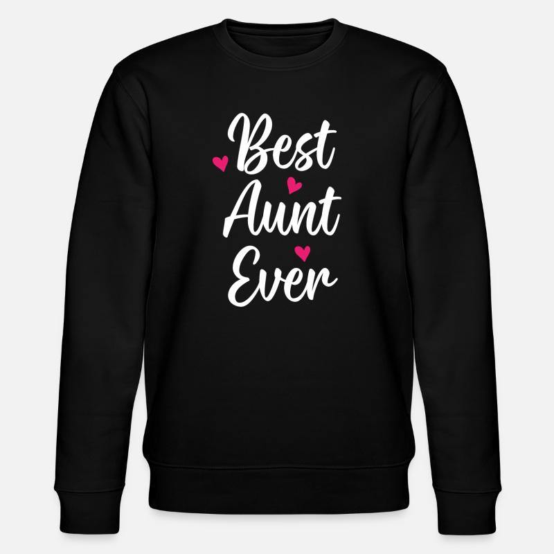 Beste Tante aller Zeiten - Stanley/Stella Unisex Bio-Sweatshirt CHANGER  - Schwarz