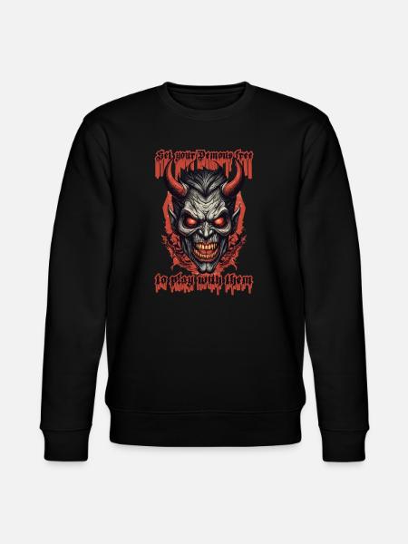 Demons to play with - Stanley/Stella CHANGER Unisex Organic Sweatshirt - black