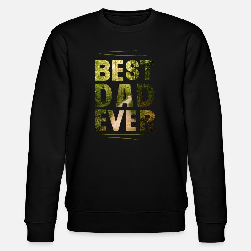 Bester Papa - Stanley/Stella Unisex Bio-Sweatshirt CHANGER  - Schwarz