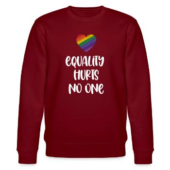 Mois de la fierté LGBT - L’égalité ne fait de mal à personne - Sweat bio CHANGER Stanley/Stella Unisexe - bordeaux - Devant - Nik (191cm) & Marisol (170cm)