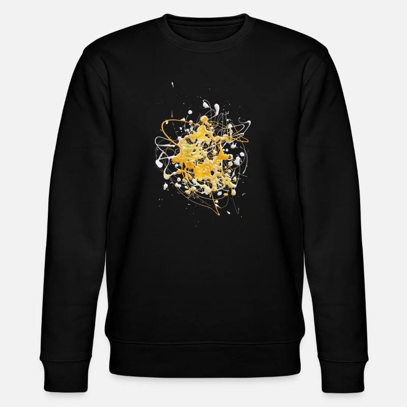 Yellowwhite.Splash - Stanley/Stella Unisex Bio-Sweatshirt CHANGER - Schwarz