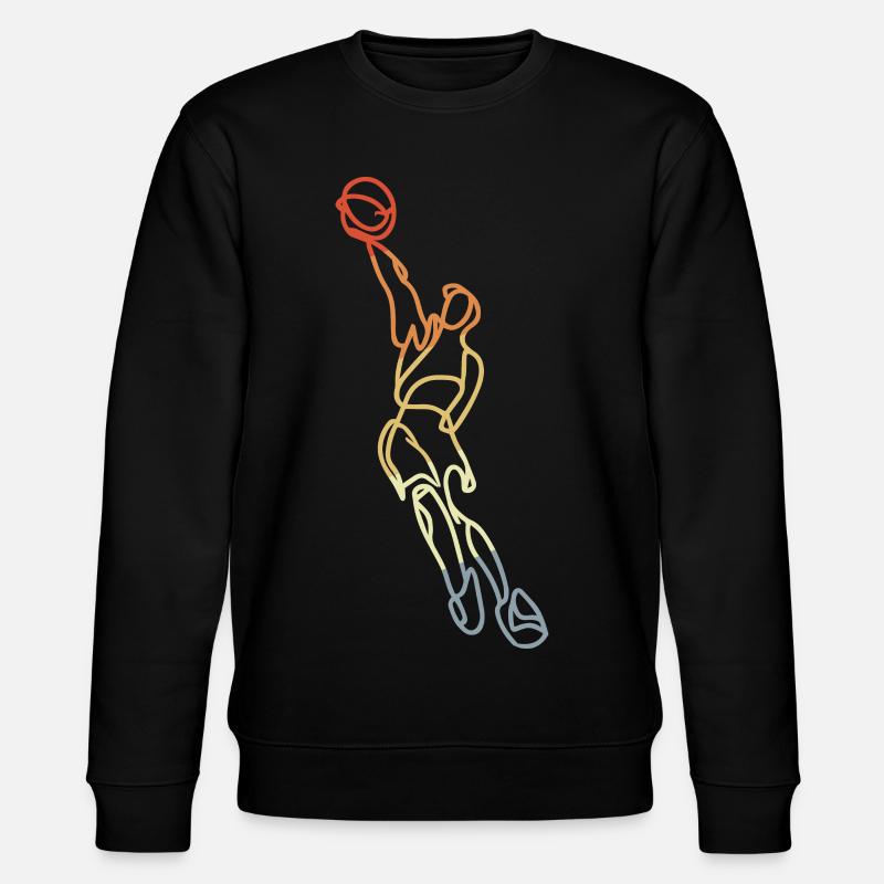 Basketball Retro - Stanley/Stella Unisex Bio-Sweatshirt CHANGER  - Schwarz