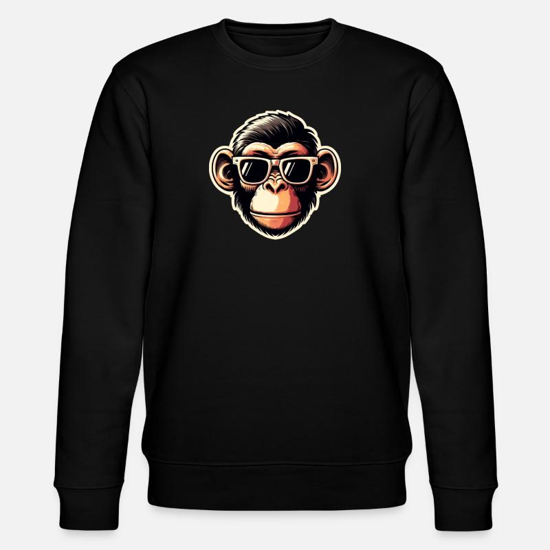 Lunettes de singe cool - Sweat bio CHANGER Stanley/Stella Unisexe - noir
