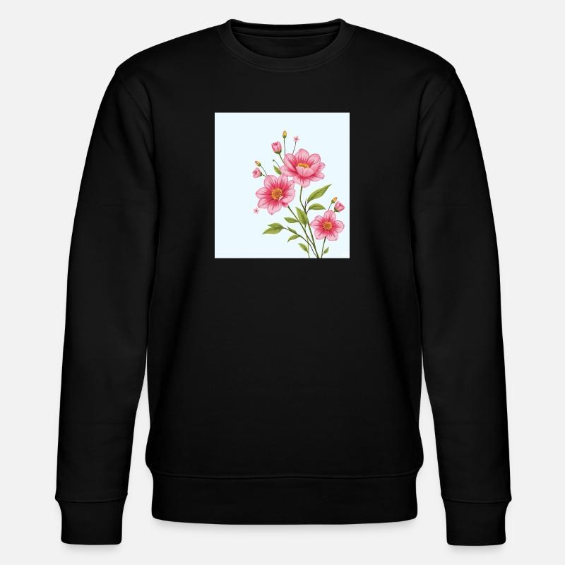 Fleur - Sweat bio CHANGER Stanley/Stella Unisexe - noir