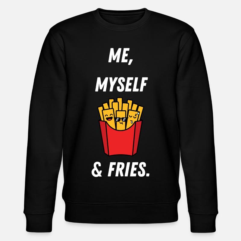 Kunterbunte Fries mit Persönlichkeit - Stanley/Stella Unisex Bio-Sweatshirt CHANGER - Schwarz