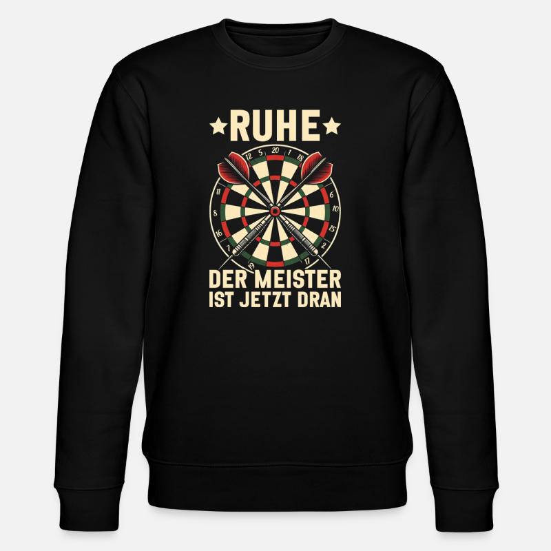 Darts Dart Dartboard Dartboard Dart Player - Stanley/Stella CHANGER Unisex Organic Sweatshirt - black