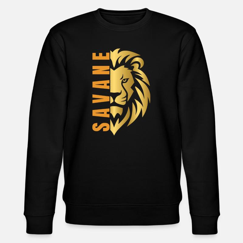 Lion doré  - Sweat bio CHANGER Stanley/Stella Unisexe - noir