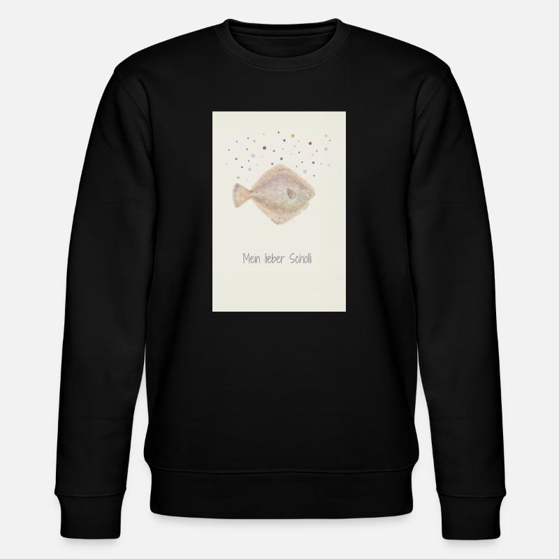 Mein Lieber Scholli Fischdesign - Stanley/Stella Unisex Bio-Sweatshirt CHANGER  - Schwarz