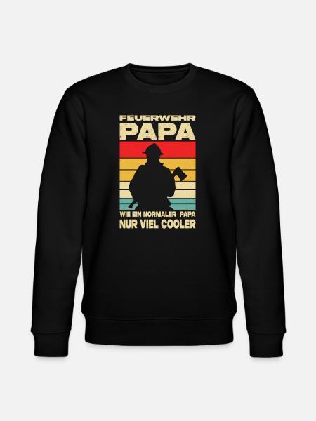 Firefighter Gifts Fire Brigade Rescue Service - Stanley/Stella CHANGER Unisex Organic Sweatshirt - black