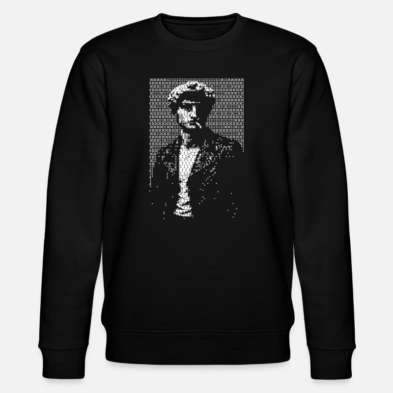 David Michelangelo Halbton-Silhouettenporträt - Stanley/Stella Unisex Bio-Sweatshirt CHANGER  - Schwarz