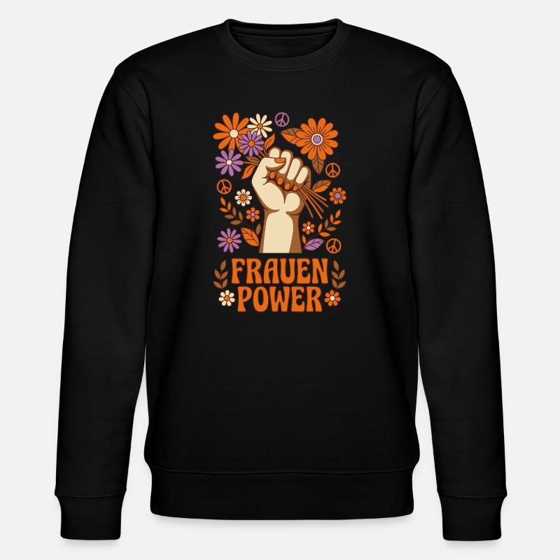 Frauen Power Retro - Stanley/Stella Unisex Bio-Sweatshirt CHANGER  - Schwarz