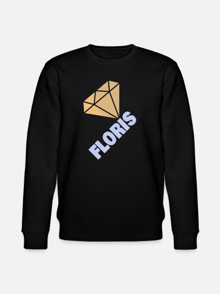 Geschenk für Floris - Stanley/Stella Unisex Bio-Sweatshirt CHANGER - Schwarz