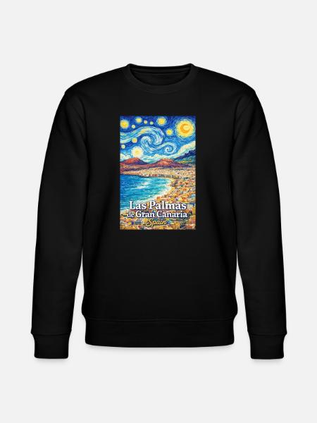 Las Palmas de Gran Canaria, Spanien - Ekologisk sweatshirt CHANGER unisex från Stanley/Stella - svart