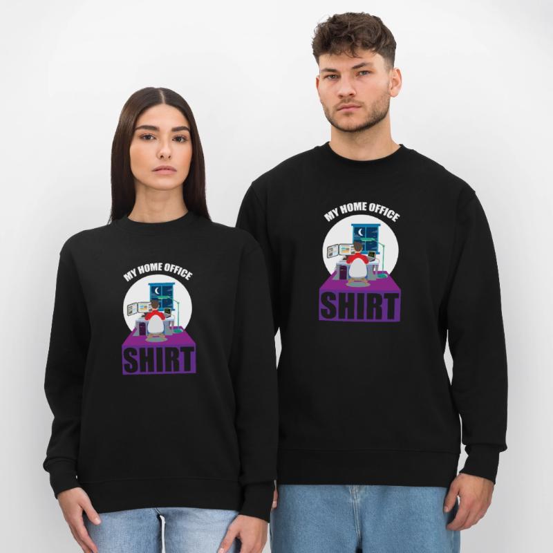 Night Shift Coder Programmer Desk Graphic Stanley/Stella Unisex Bio-Sweatshirt CHANGER 