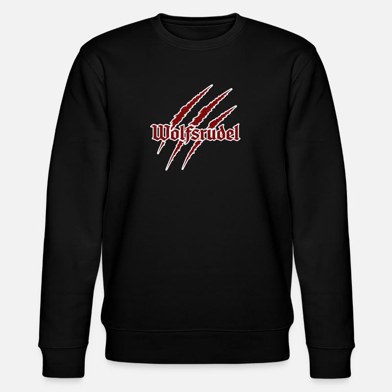 Wolfsrudel - Stanley/Stella Unisex Bio-Sweatshirt CHANGER  - Schwarz