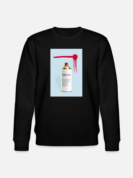 Street Art Definition Spray Can Design - Stanley/Stella CHANGER Unisex Organic Sweatshirt - black