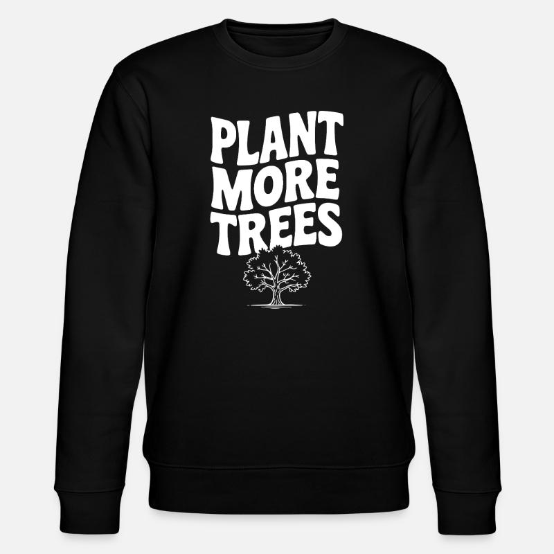 Pflanze mehr Bäume - Stanley/Stella Unisex Bio-Sweatshirt CHANGER - Schwarz