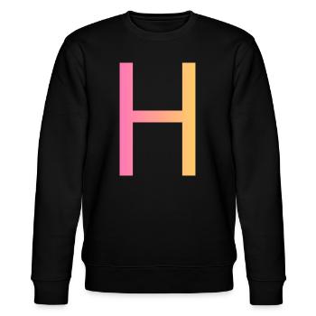 H - Stanley/Stella Unisex Bio-Sweatshirt CHANGER  - Schwarz - Vorne - Nik (191cm) & Marisol (170cm)