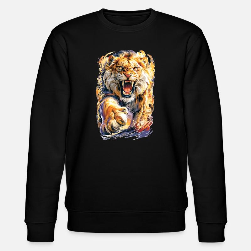 Grand chat sauvage - Sweat bio CHANGER Stanley/Stella Unisexe - noir
