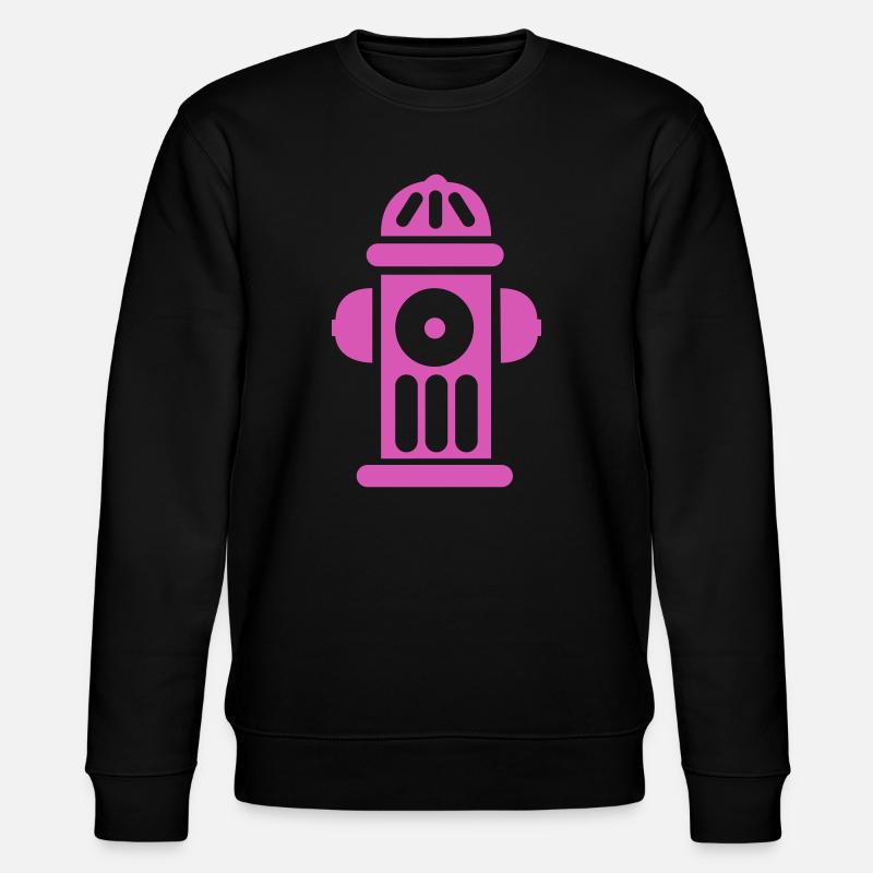 Magenta Hydrant Pop Art Symbol - Stanley/Stella Unisex Bio-Sweatshirt CHANGER  - Schwarz
