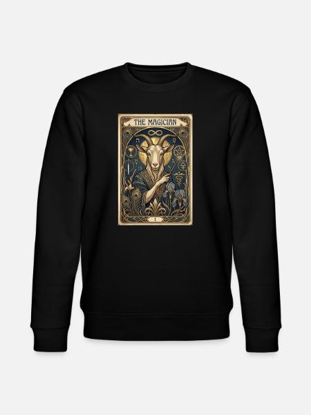 Goat, the magician - Stanley/Stella CHANGER Unisex Organic Sweatshirt - black
