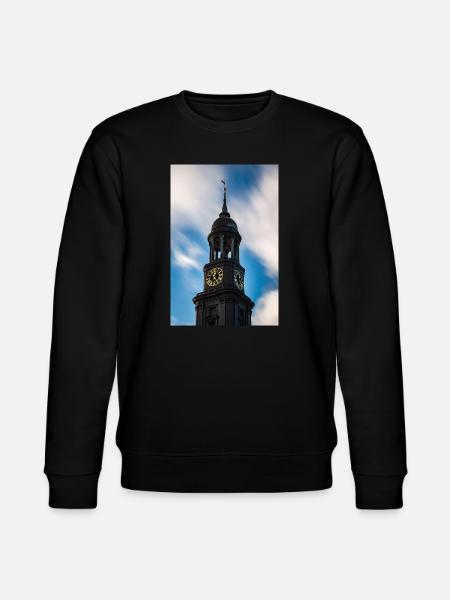 Hamburg: St. Michael's Church (Der Michel) - Stanley/Stella CHANGER Unisex Organic Sweatshirt - black