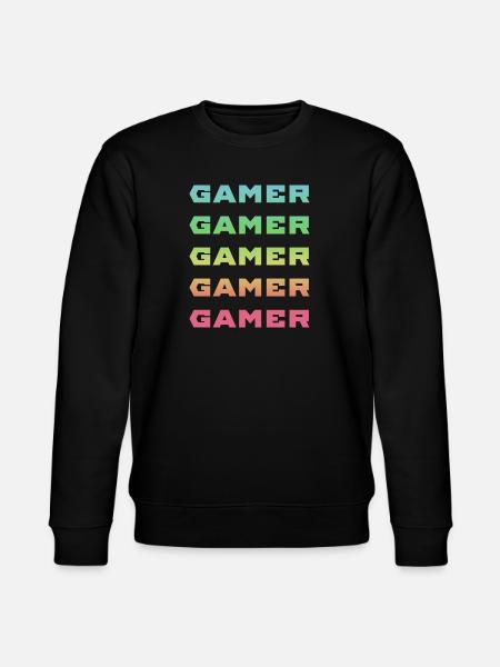 GAMER GAMER GAMER GAMER GAMER - Stanley/Stella CHANGER Unisex Organic Sweatshirt - black