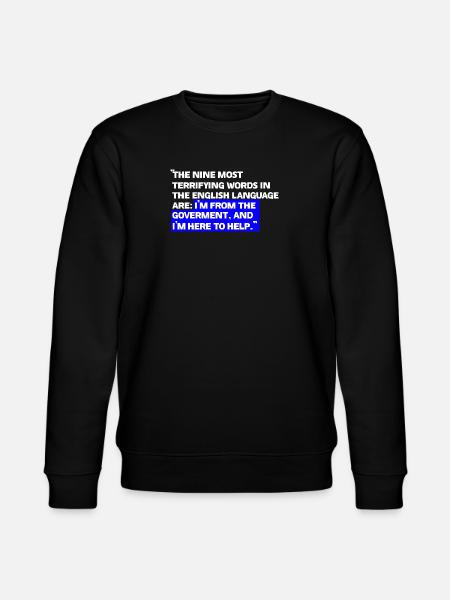 Paradoxical State Aid Quotes - Stanley/Stella CHANGER Unisex Organic Sweatshirt - black