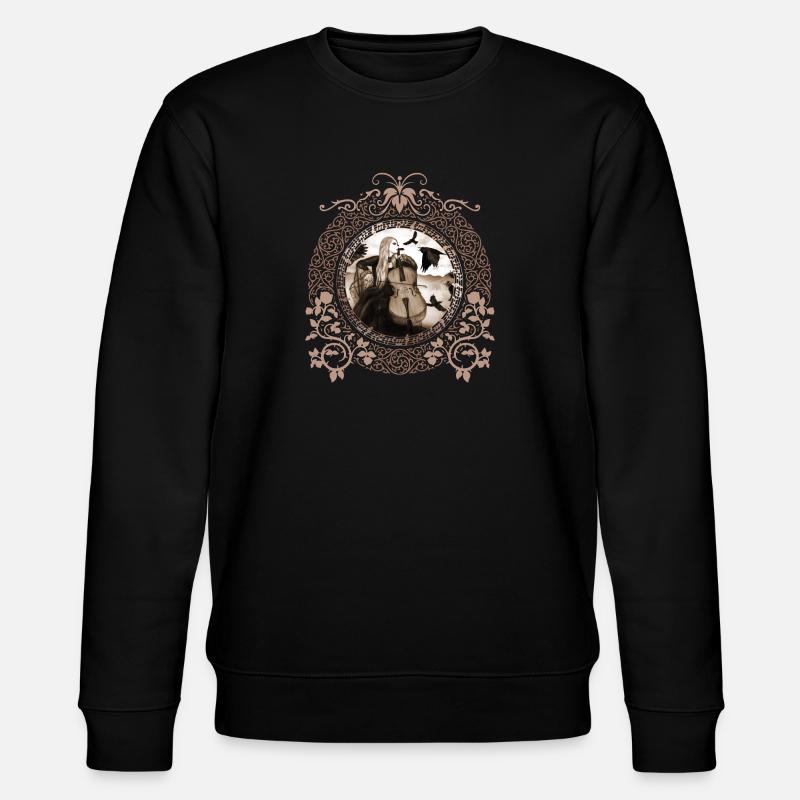Gothic Cellist - Stanley/Stella Unisex Bio-Sweatshirt CHANGER  - Schwarz