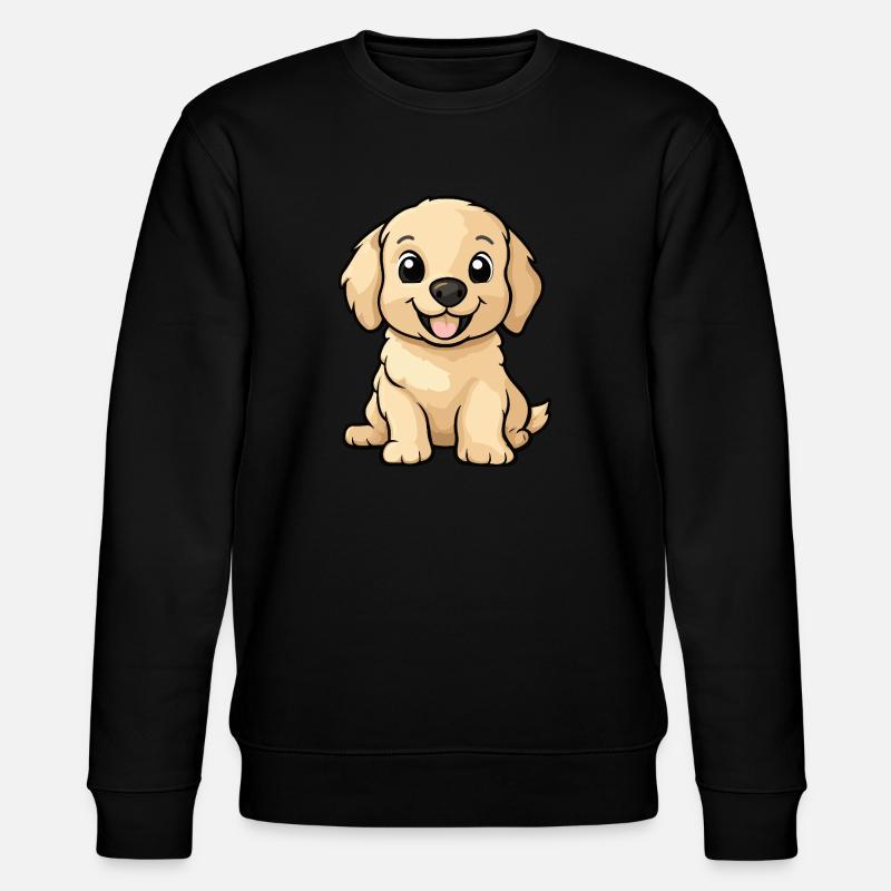 Golden Retriever Chien Mignon - Sweat bio CHANGER Stanley/Stella Unisexe - noir