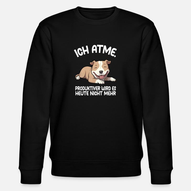 Pitbull - Stanley/Stella Unisex Bio-Sweatshirt CHANGER  - Schwarz