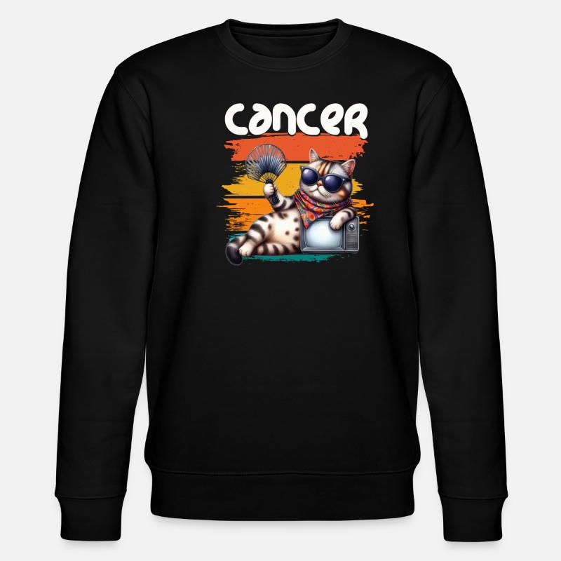 Zodiaque - Sternzeichen - Cancer - Krebs - Sweat bio CHANGER Stanley/Stella Unisexe - noir
