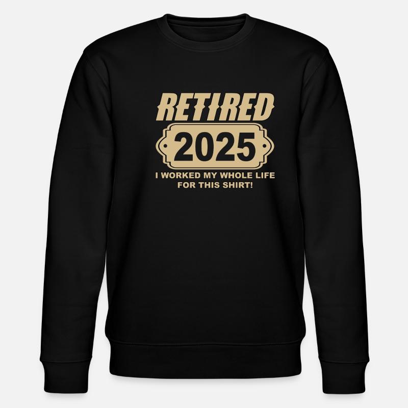 Retraité 2025 - Enfin retraité - Sweat bio CHANGER Stanley/Stella Unisexe - noir