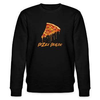 Pizzaïolo - Sweat bio CHANGER Stanley/Stella Unisexe - noir - Devant - Nik (191cm) & Marisol (170cm)