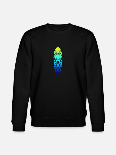 Maori Surfboard soleil ondes Tribal Tattoo Gift - Sweat bio CHANGER Stanley/Stella Unisexe - noir