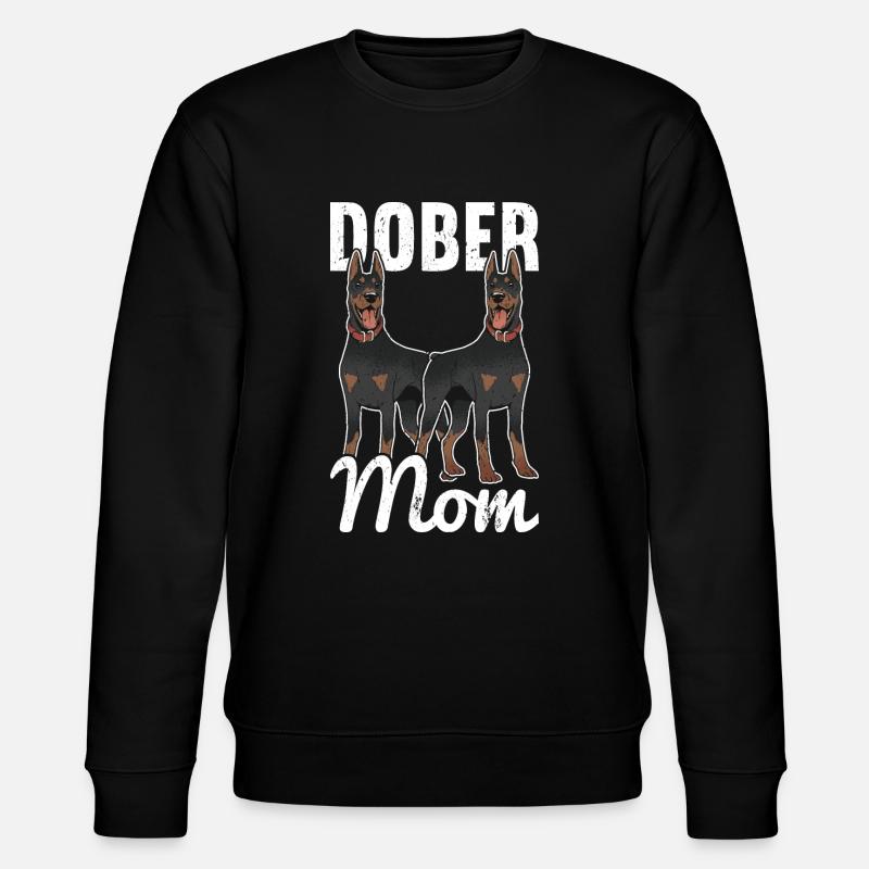 Dobermann Hund Dobermann - Stanley/Stella Unisex Bio-Sweatshirt CHANGER - Schwarz