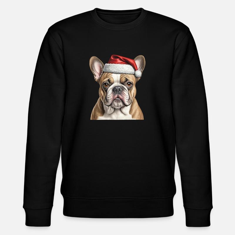 Bouledogue de Noël - Sweat bio CHANGER Stanley/Stella Unisexe - noir