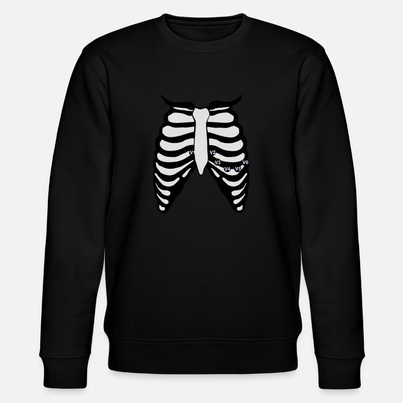 12 Kanal EKG - Stanley/Stella Unisex Bio-Sweatshirt CHANGER  - Schwarz