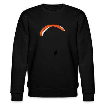 Paragleiter - Stanley/Stella Unisex Bio-Sweatshirt CHANGER  - Schwarz - Vorne - Nik (191cm) & Marisol (170cm)
