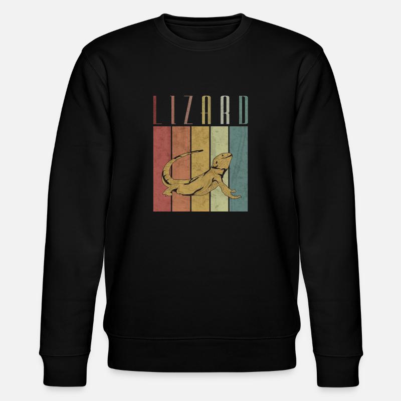 Eidechse - Stanley/Stella Unisex Bio-Sweatshirt CHANGER  - Schwarz