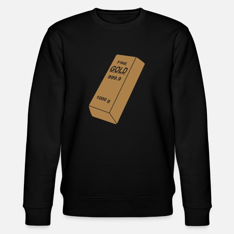 lingot d'or - Sweat bio CHANGER Stanley/Stella Unisexe - noir