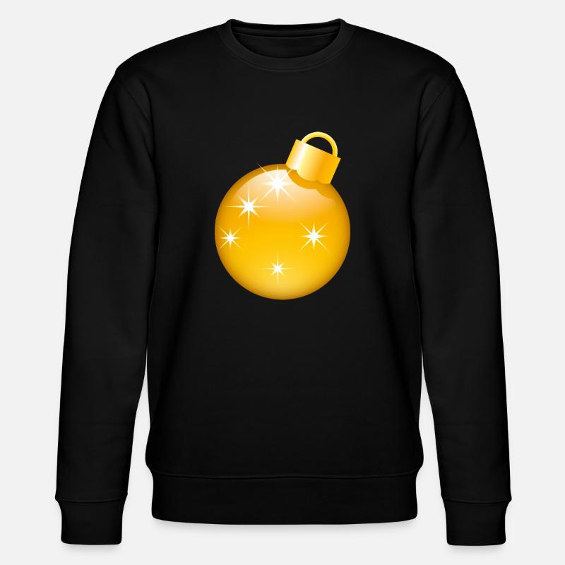 Smiley Christmas bauble - Stanley/Stella Unisex Bio-Sweatshirt CHANGER  - Schwarz
