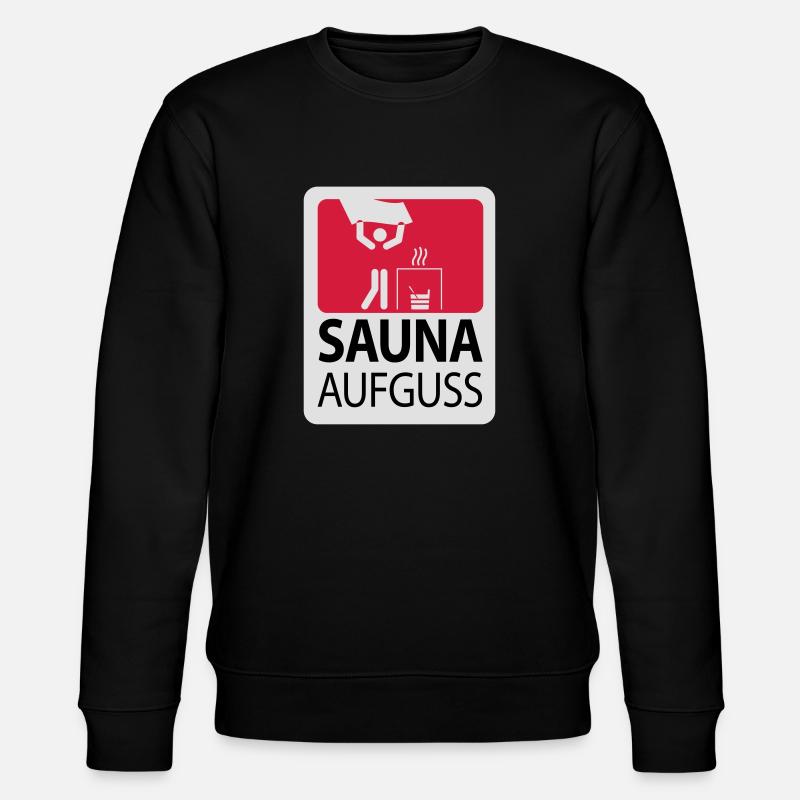 SaunaAufguss - Stanley/Stella Unisex Bio-Sweatshirt CHANGER  - Schwarz