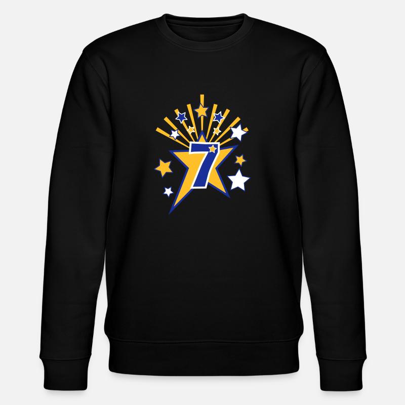 Birthday Star 7 - Stanley/Stella Unisex Bio-Sweatshirt CHANGER - Schwarz