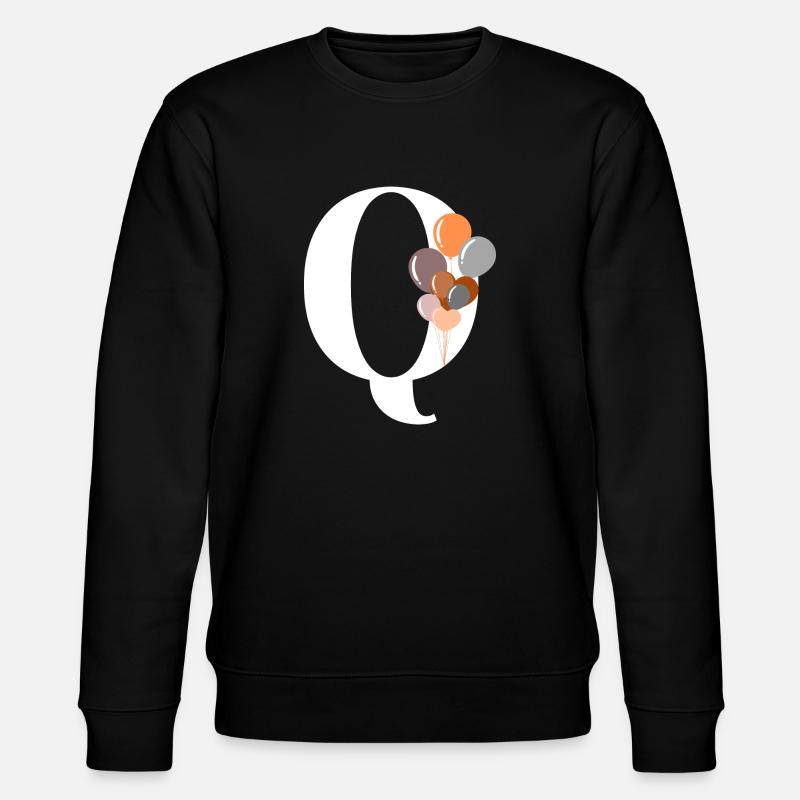 Lettre q ballon d’anniversaire - Sweat bio CHANGER Stanley/Stella Unisexe - noir