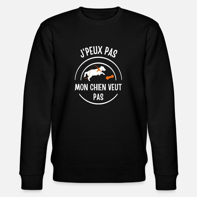 Humour chien - Sweat bio CHANGER Stanley/Stella Unisexe - noir