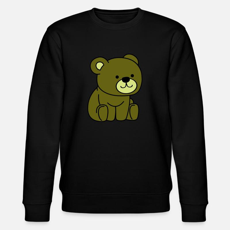 teddybär - Stanley/Stella Unisex Bio-Sweatshirt CHANGER  - Schwarz