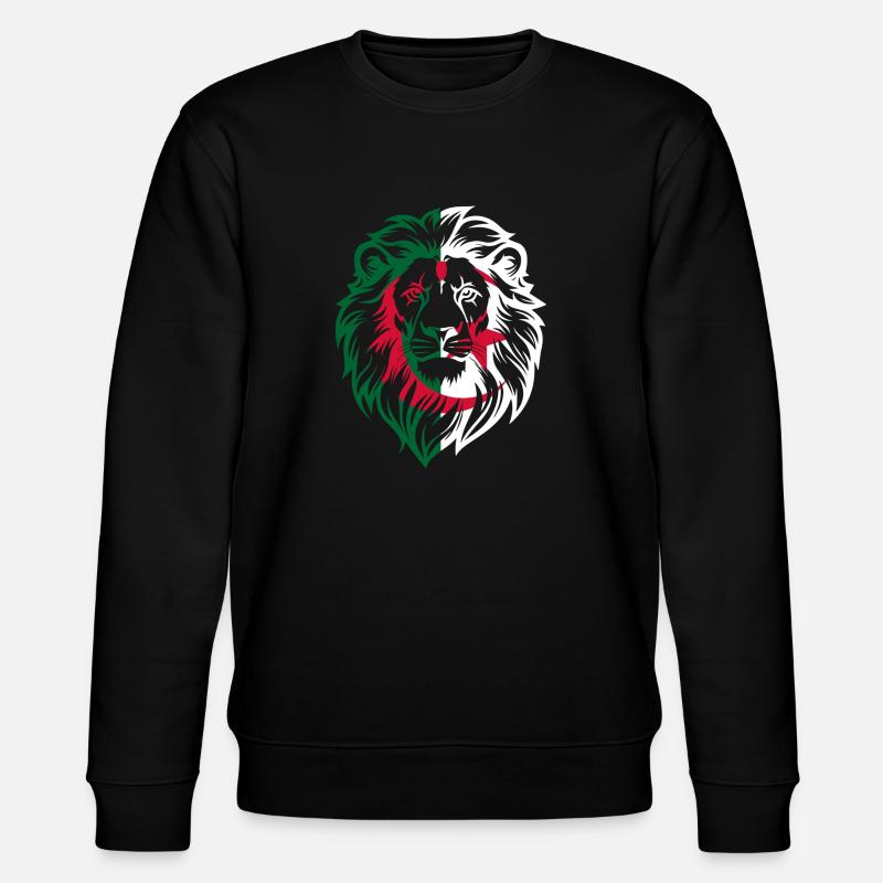 Algerian lion - Algeria gift idea - Stanley/Stella CHANGER Unisex Organic Sweatshirt - black