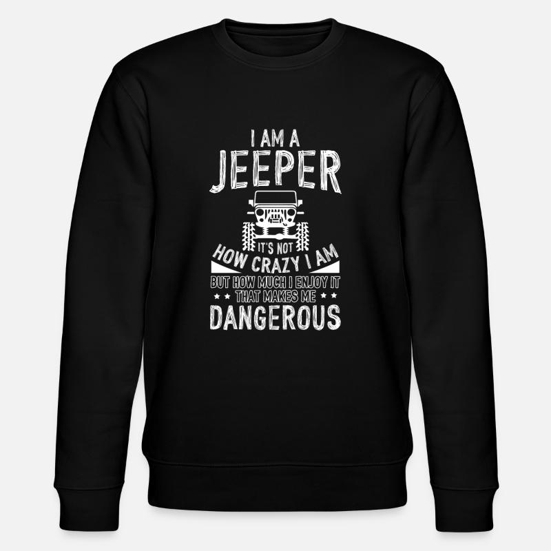 Jeep Dangerous - Sweat bio CHANGER Stanley/Stella Unisexe - noir